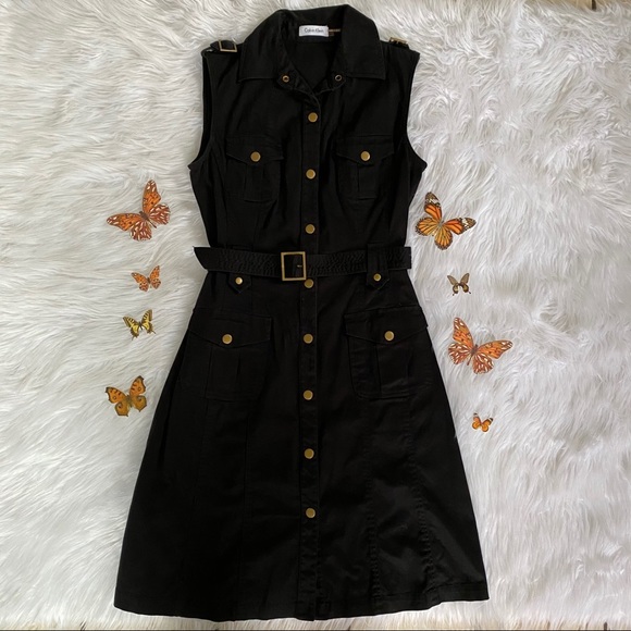 Calvin Klein Dresses & Skirts - Calvin Klein Military Style Dress